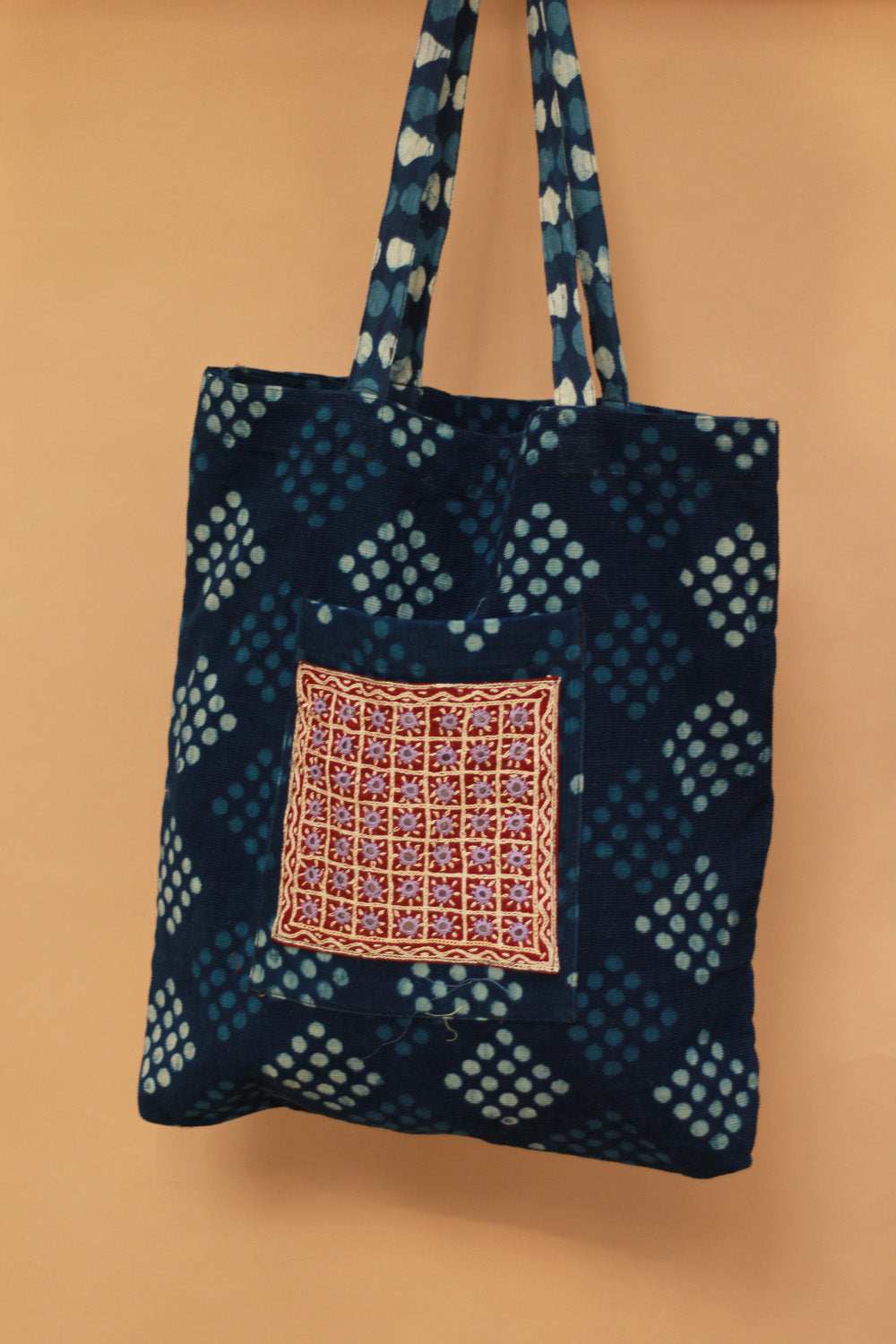 Fabric Jhola Bag | Indigo