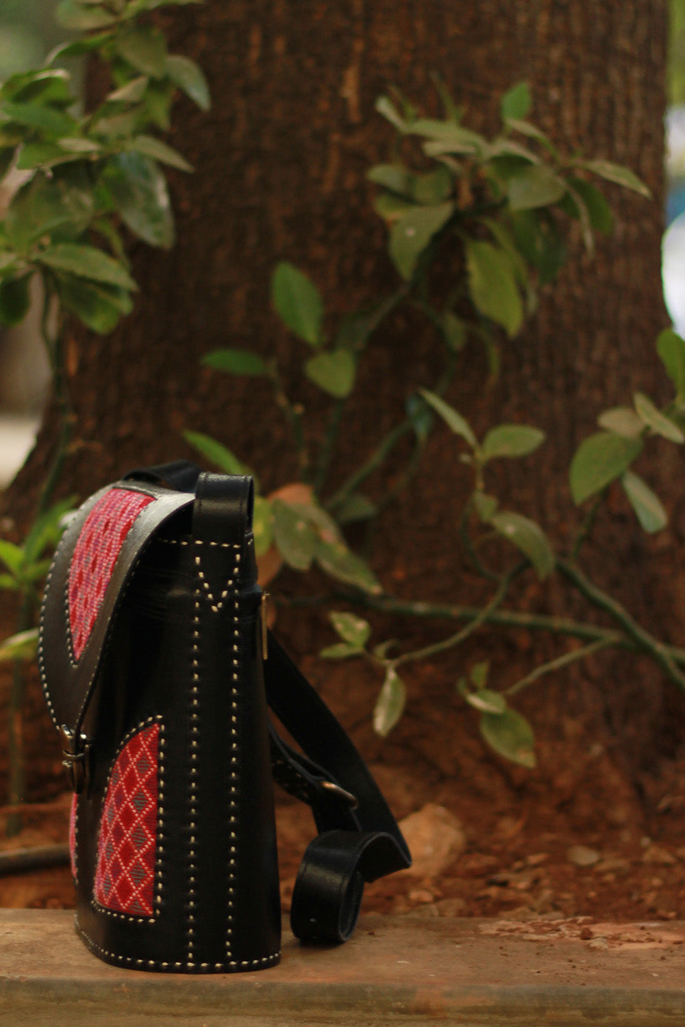 Handcrafted Kutch Leather Bag | Embroidered
