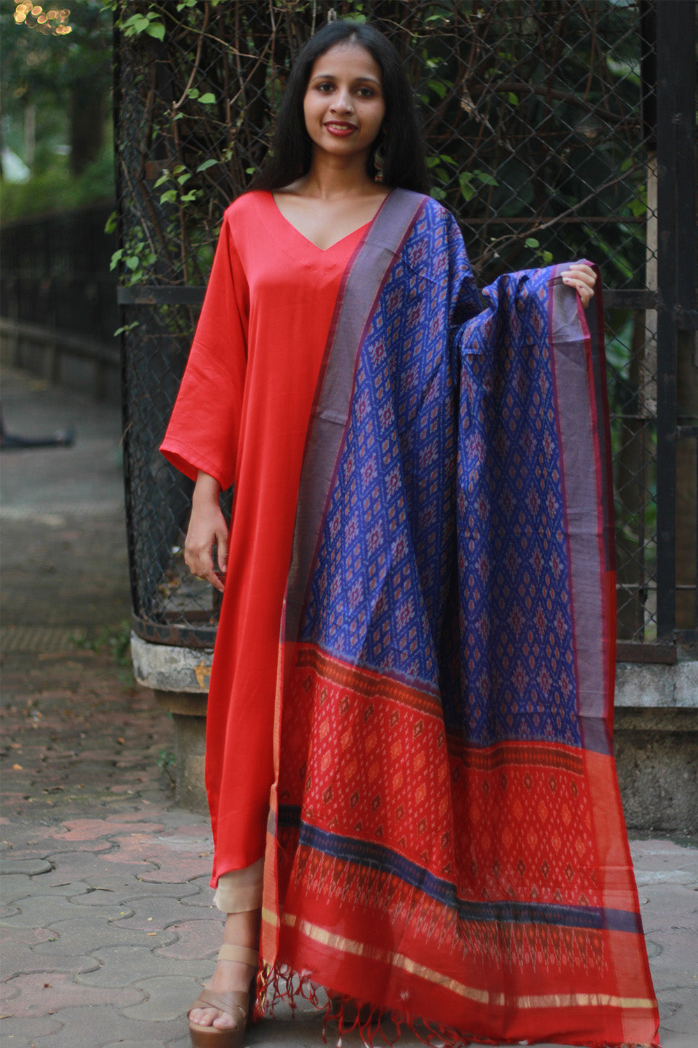 Dupatta | Cotton Silk Ikkat