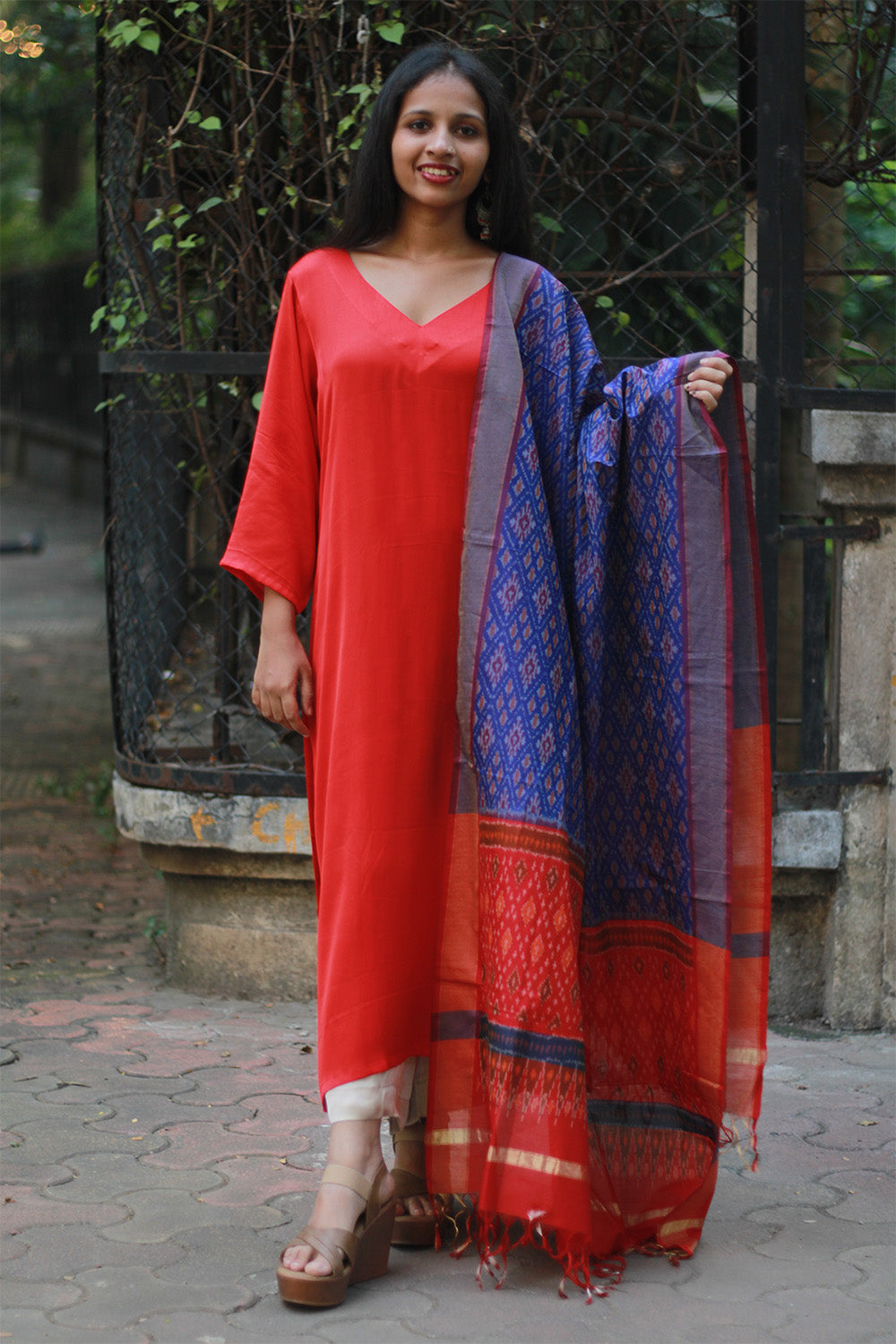 Dupatta | Cotton Silk Ikkat