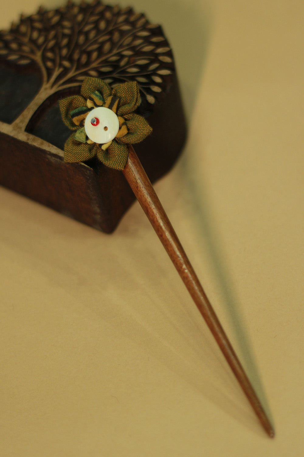 Anokhi | Juda Stick | Green Flower