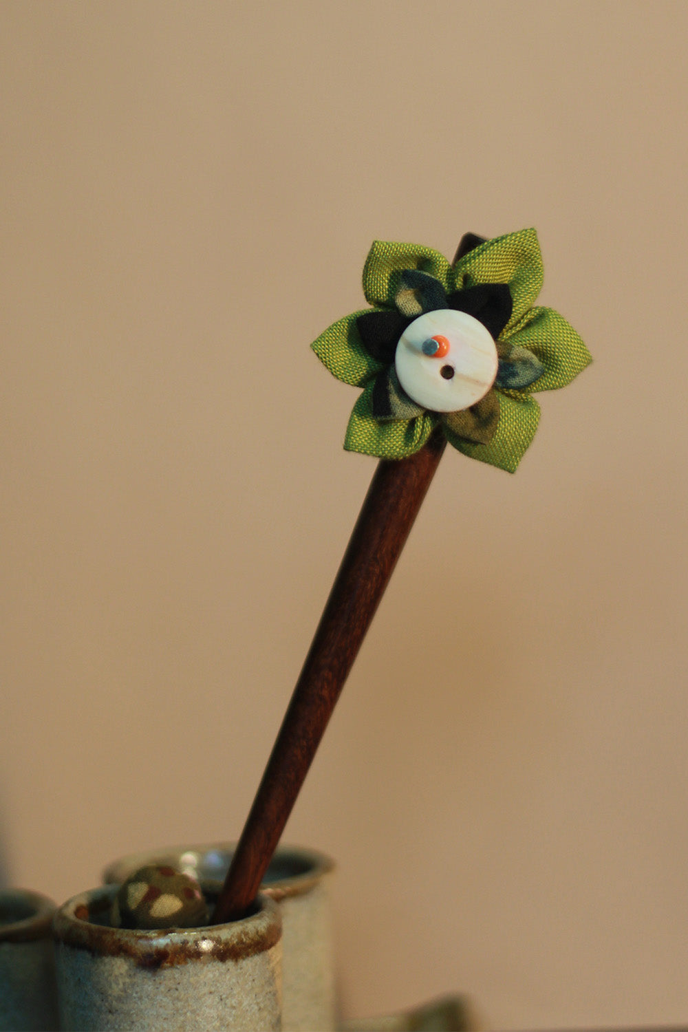 Anokhi | Juda Stick | Green Flower