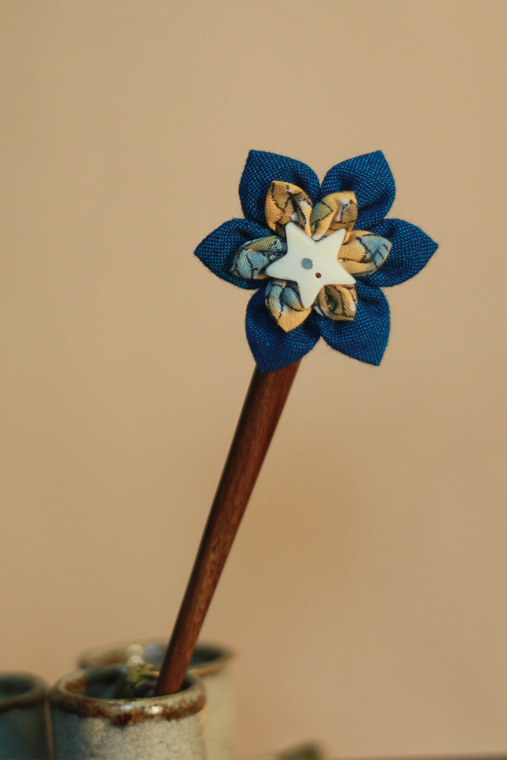 Anokhi | Juda Stick | Blue Flower