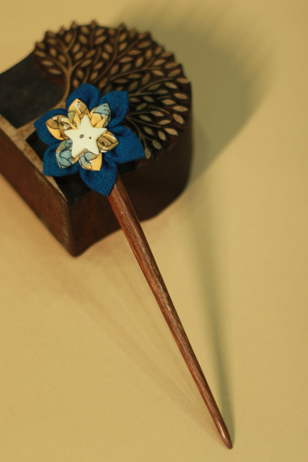 Anokhi | Juda Stick | Blue Flower