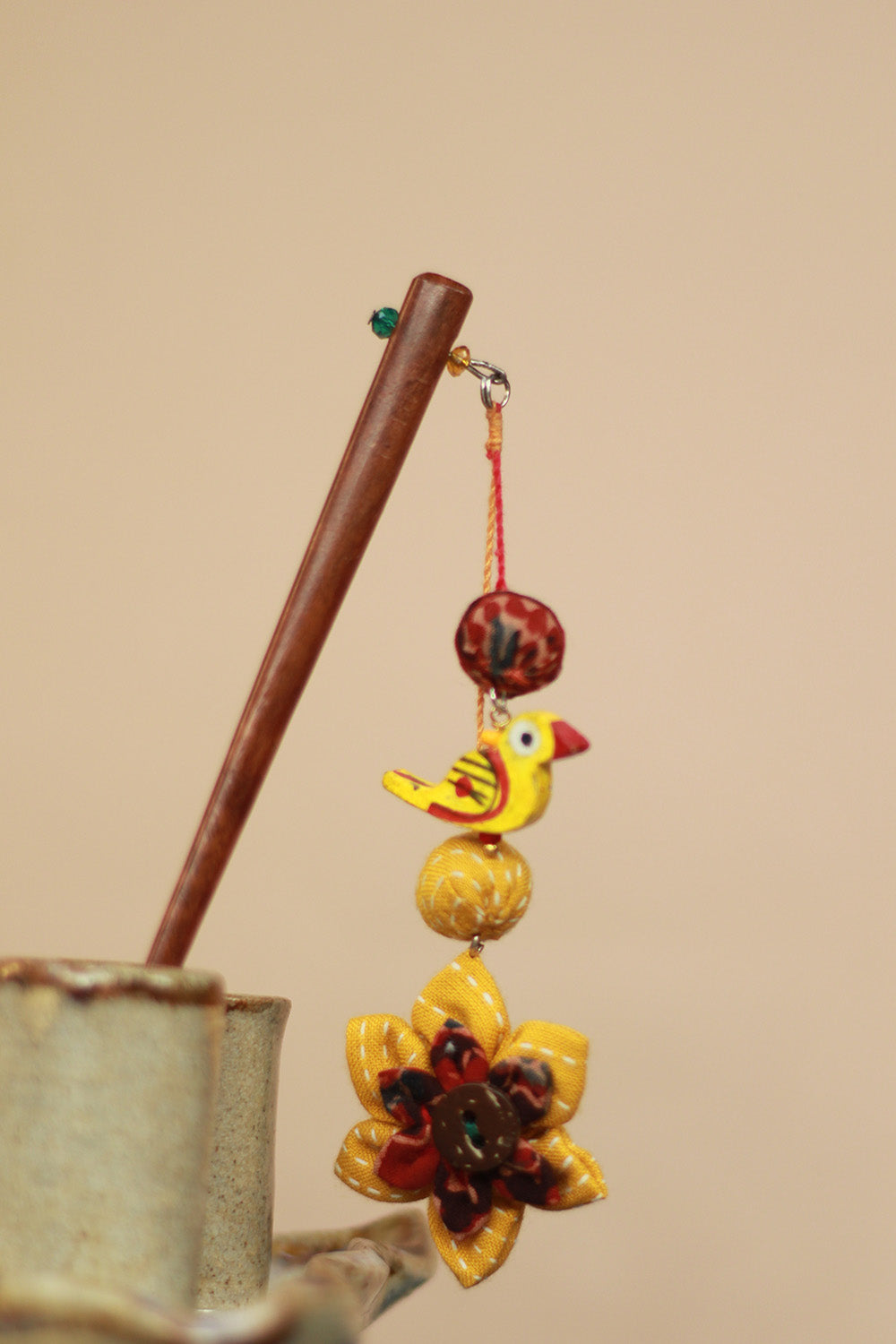 Anokhi | Juda Stick | Yellow Flower