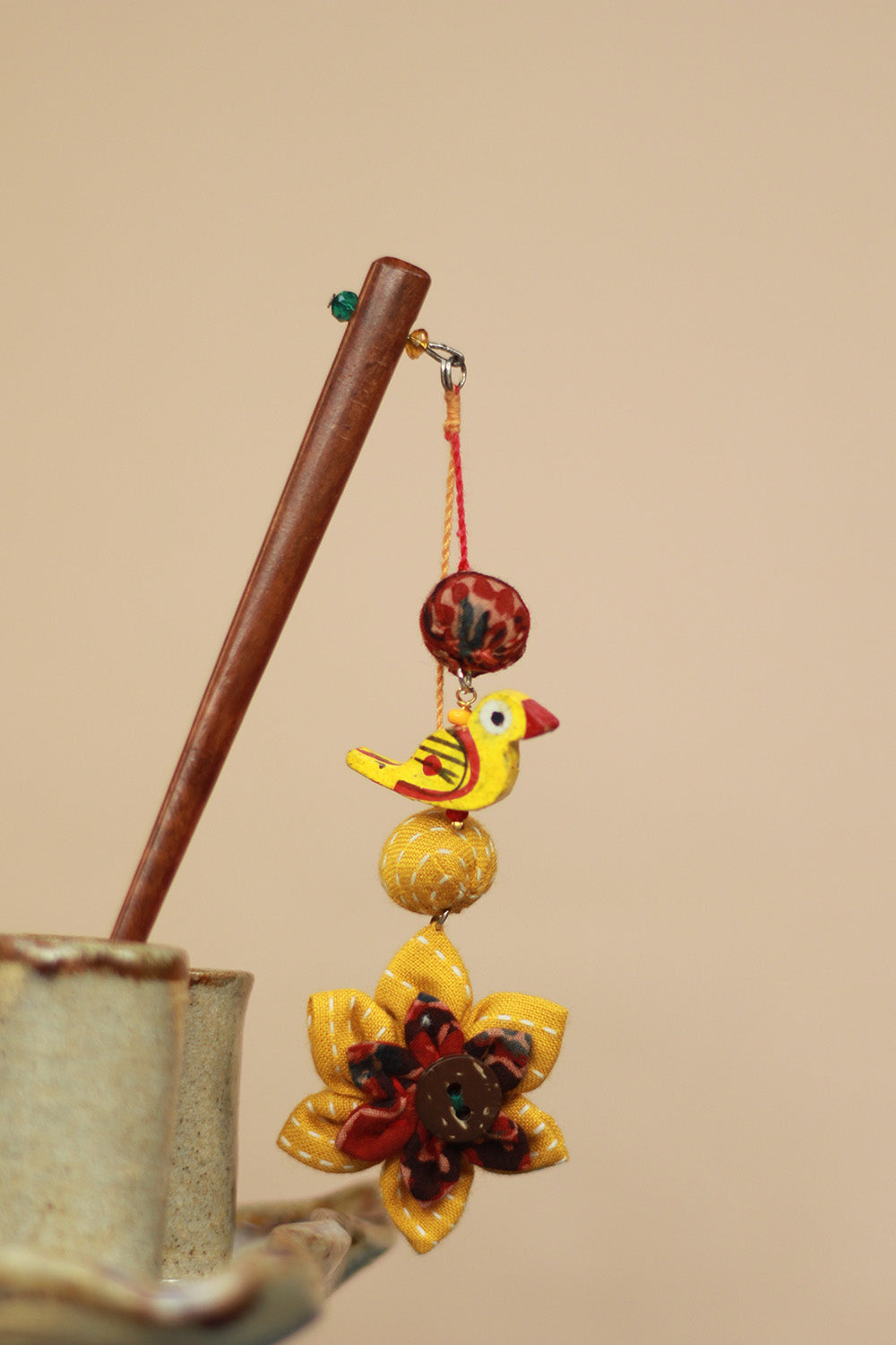 Anokhi | Juda Stick | Yellow Flower