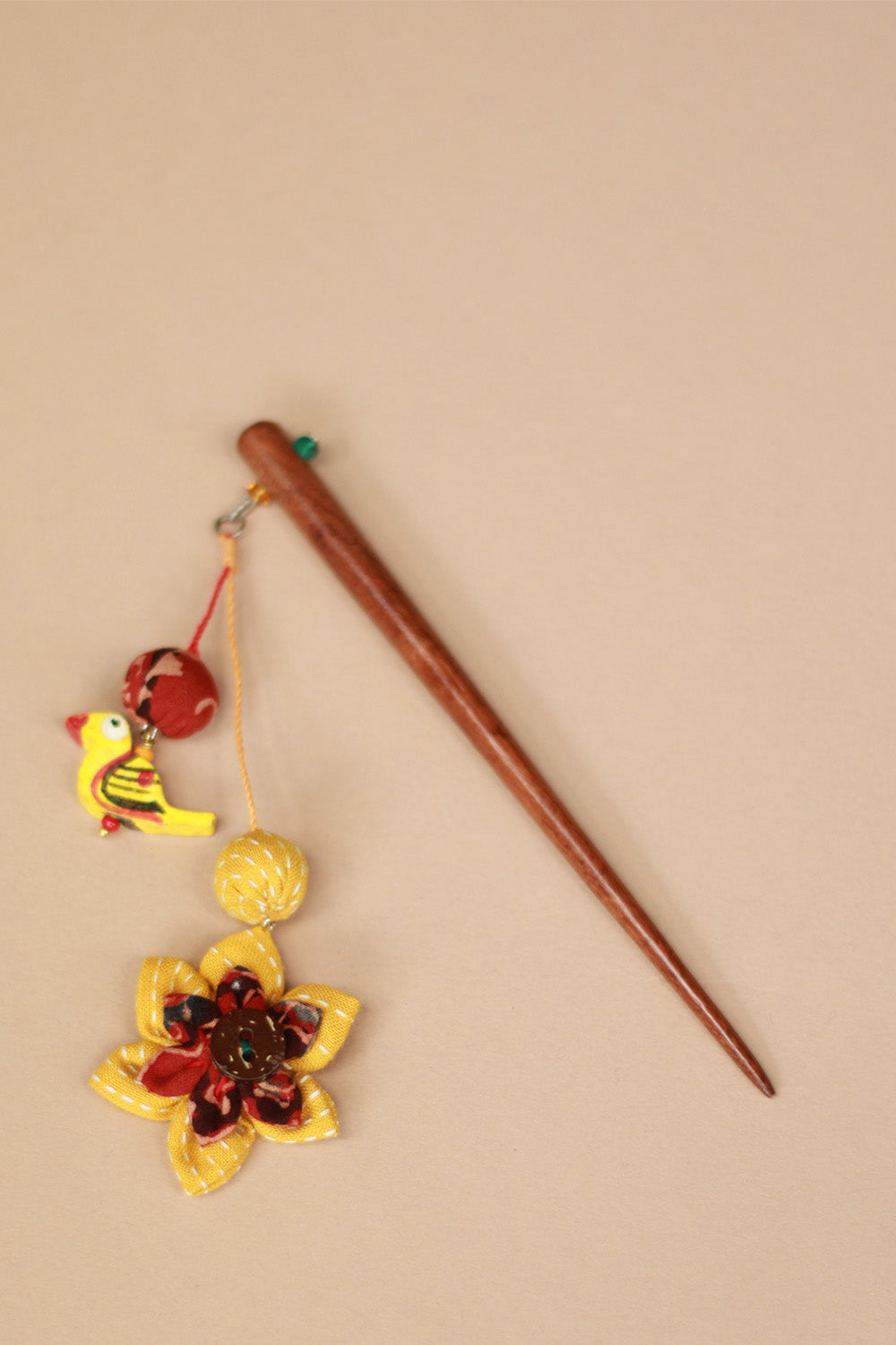 Anokhi | Juda Stick | Yellow Flower