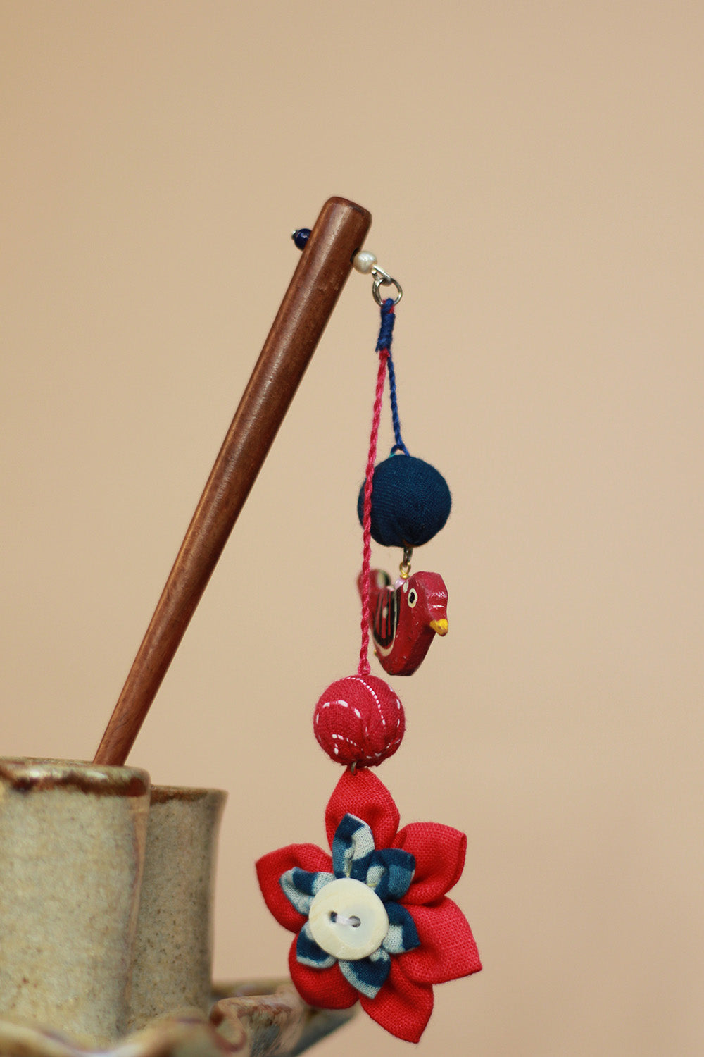 Anokhi | Juda Stick | Red Flower
