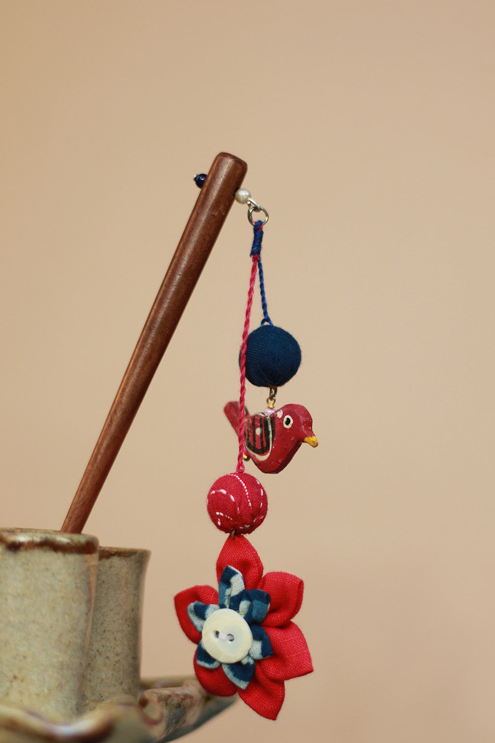 Anokhi | Juda Stick | Red Flower