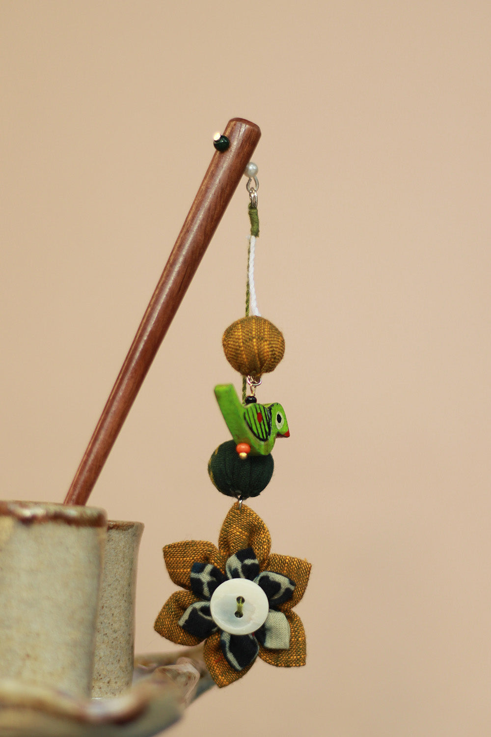 Anokhi | Juda Stick | Green Flower