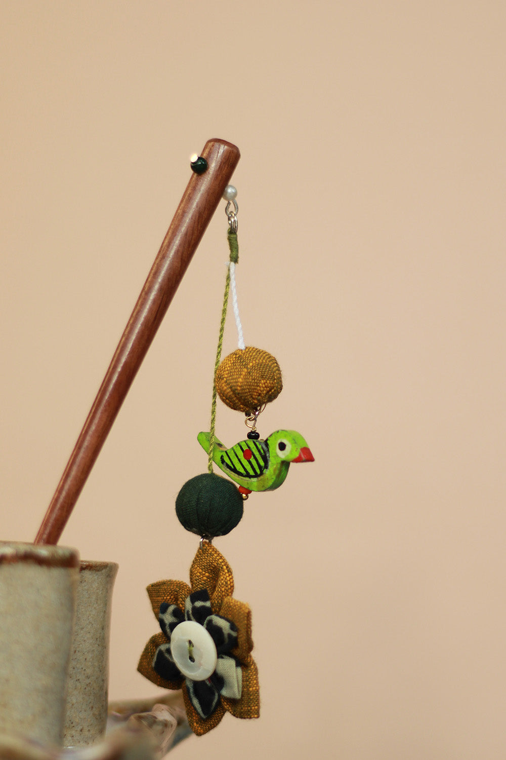 Anokhi | Juda Stick | Green Flower