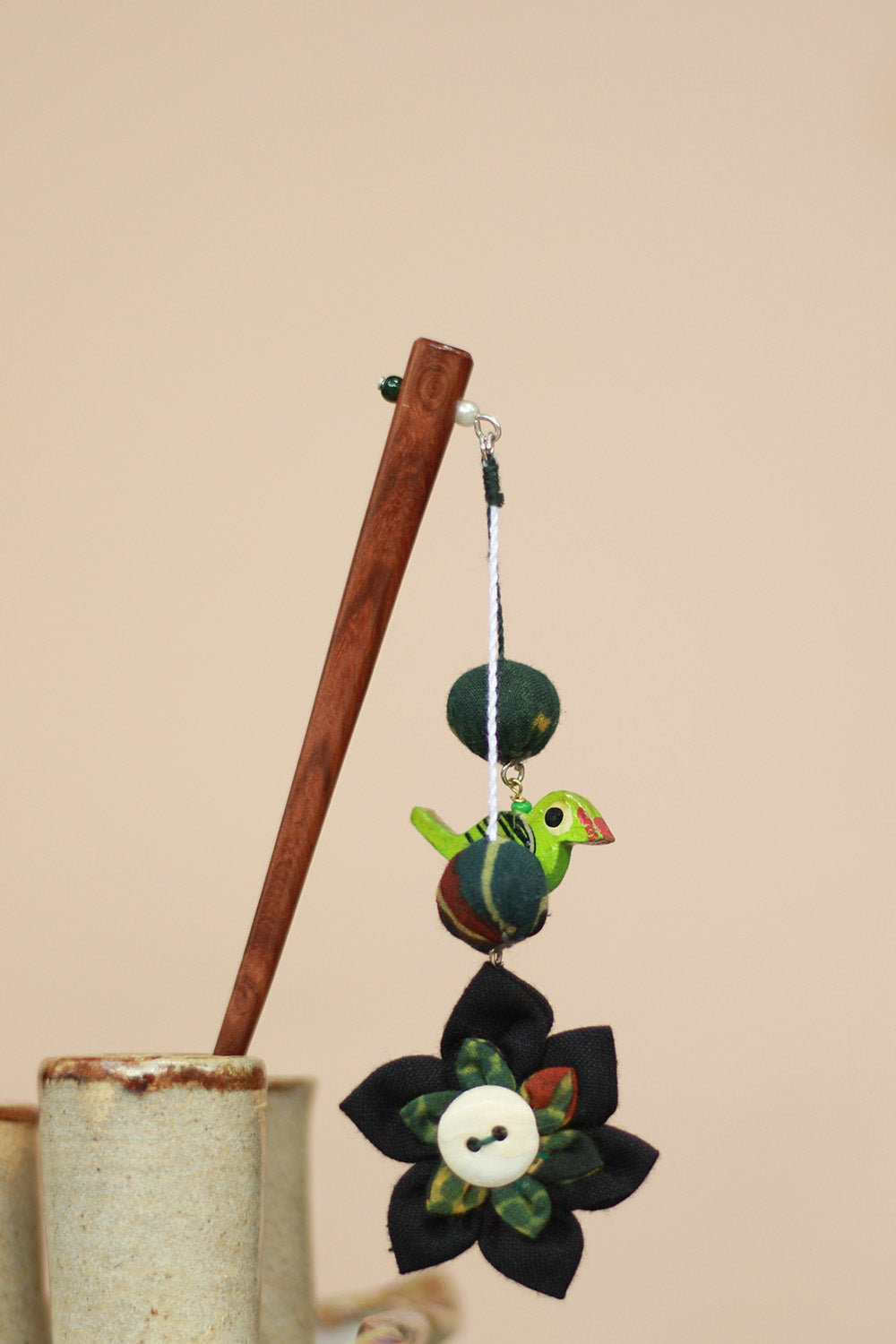 Anokhi | Juda Stick | Green Flower