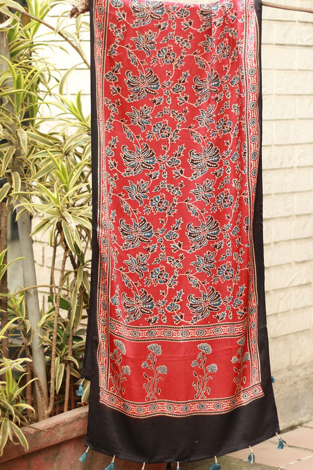 Antara | Ajrakh Modal Silk Stole