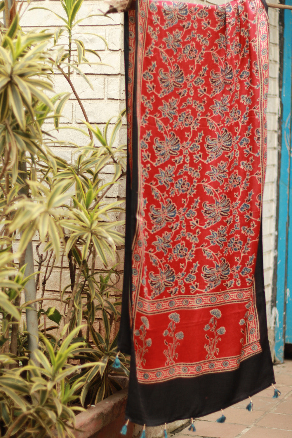 Antara | Ajrakh Modal Silk Stole