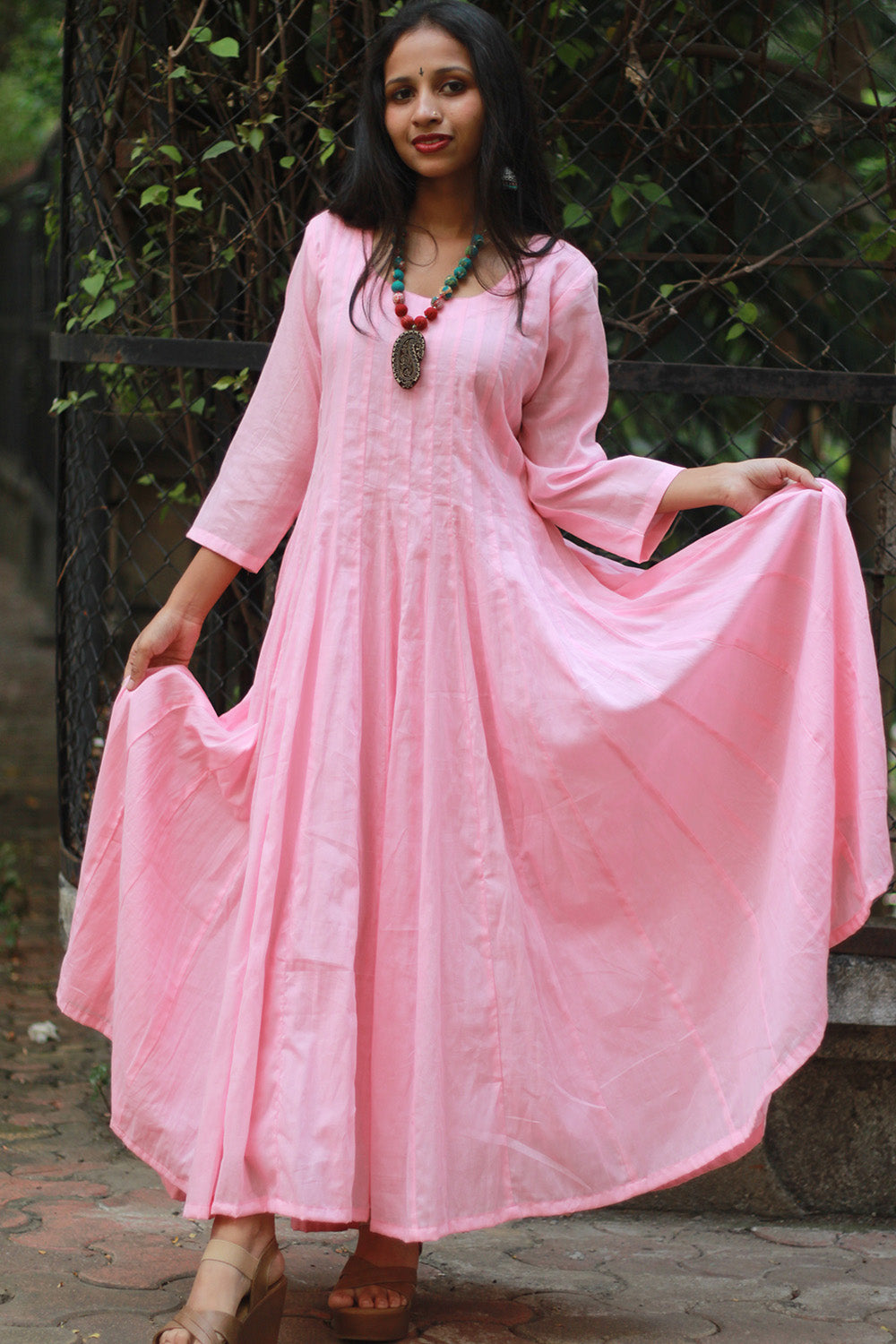 Alankrita | Chaaliskali Kurta | Dusk Pink