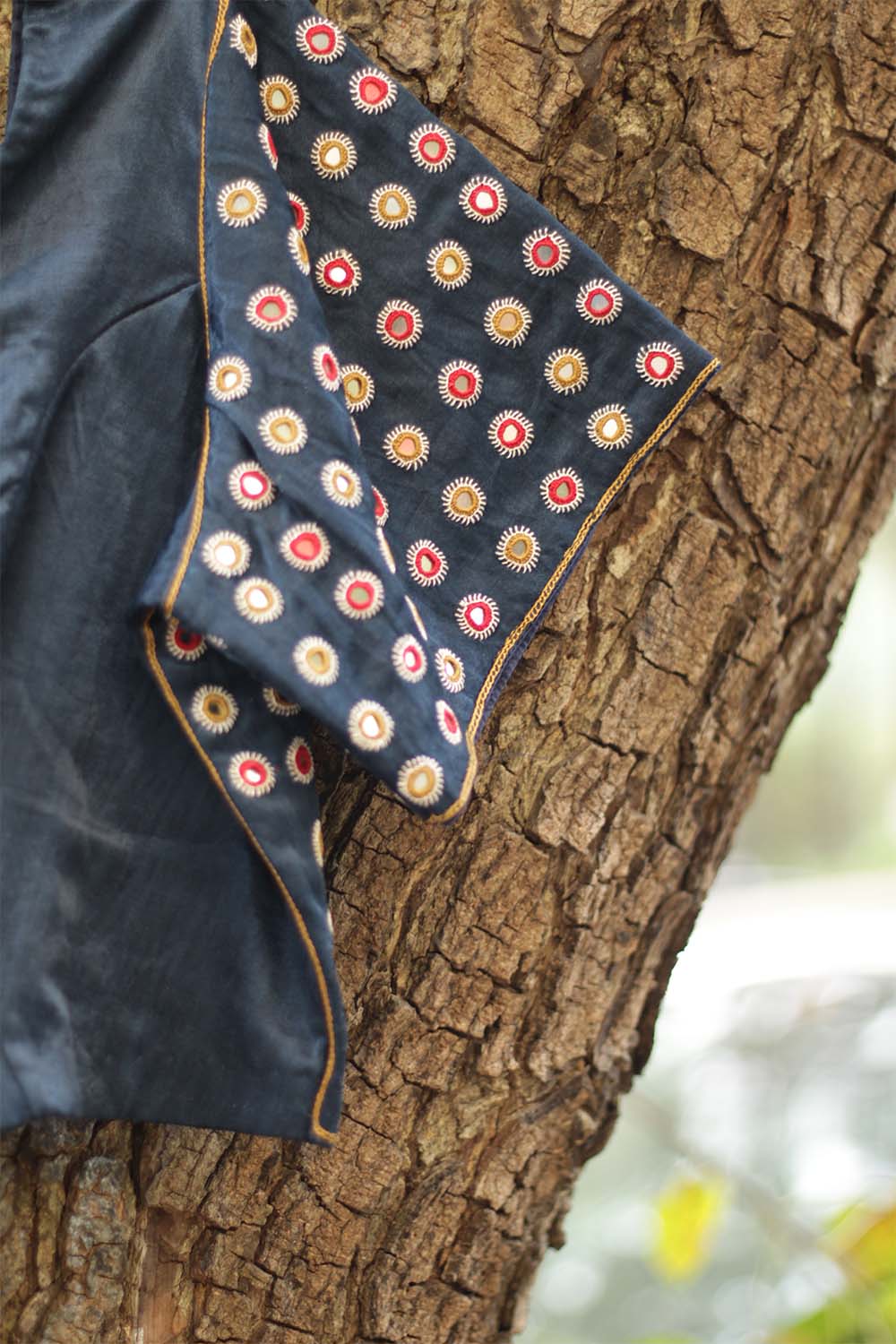 Kutch Mirrorwork Blouse | Blue