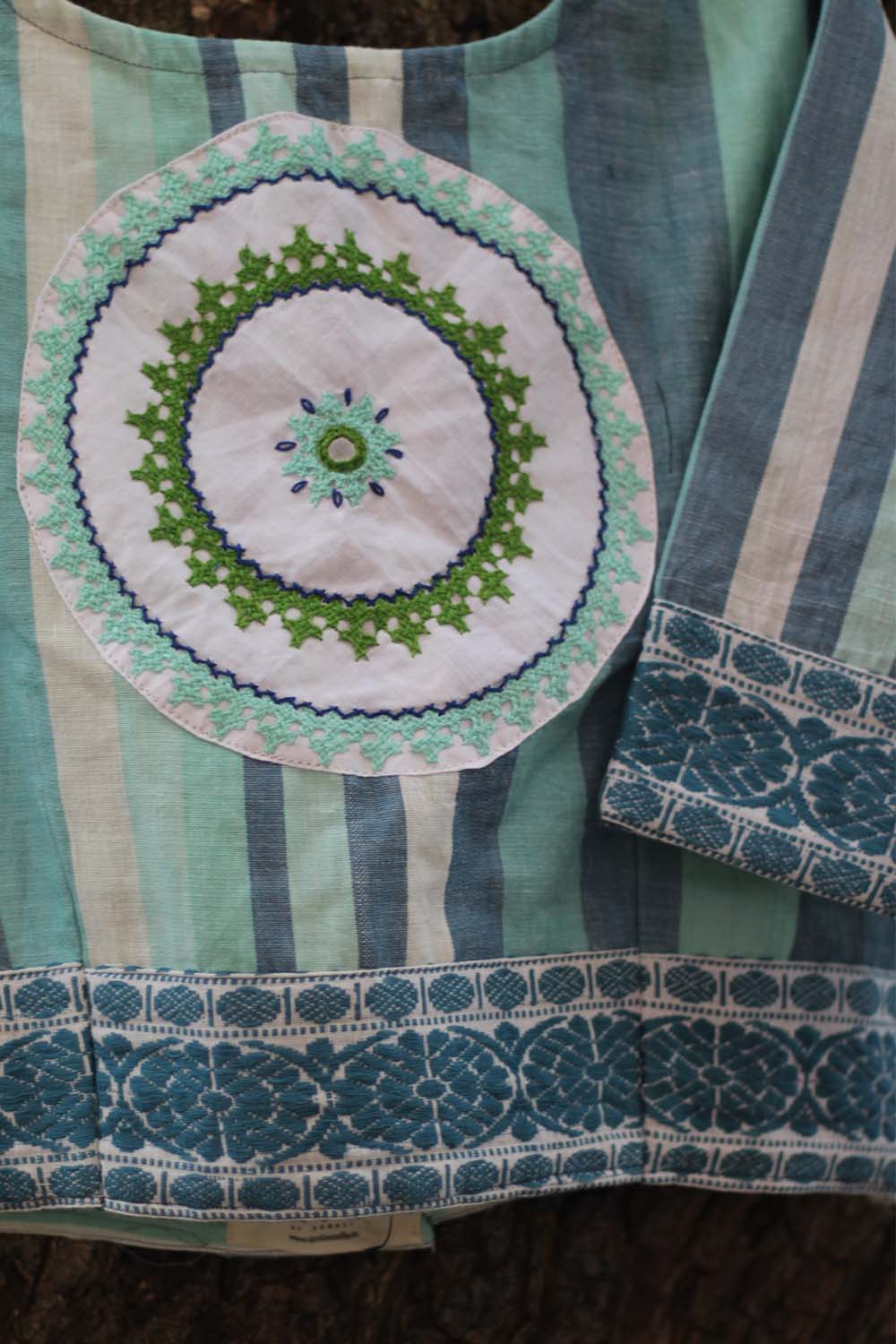 Sindhi Taka Blouse | Aqua