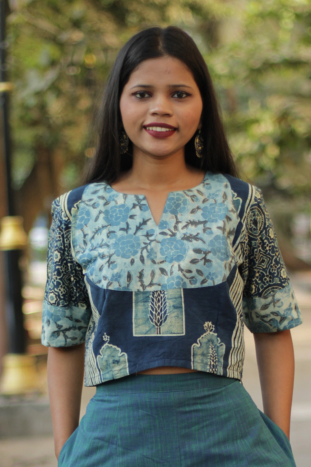 Choli Blouse | Indigo Ajrakh