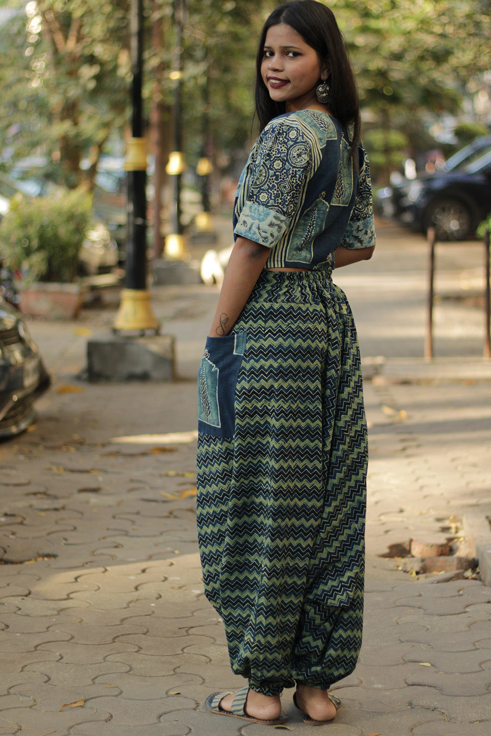 Choli Blouse | Indigo Ajrakh