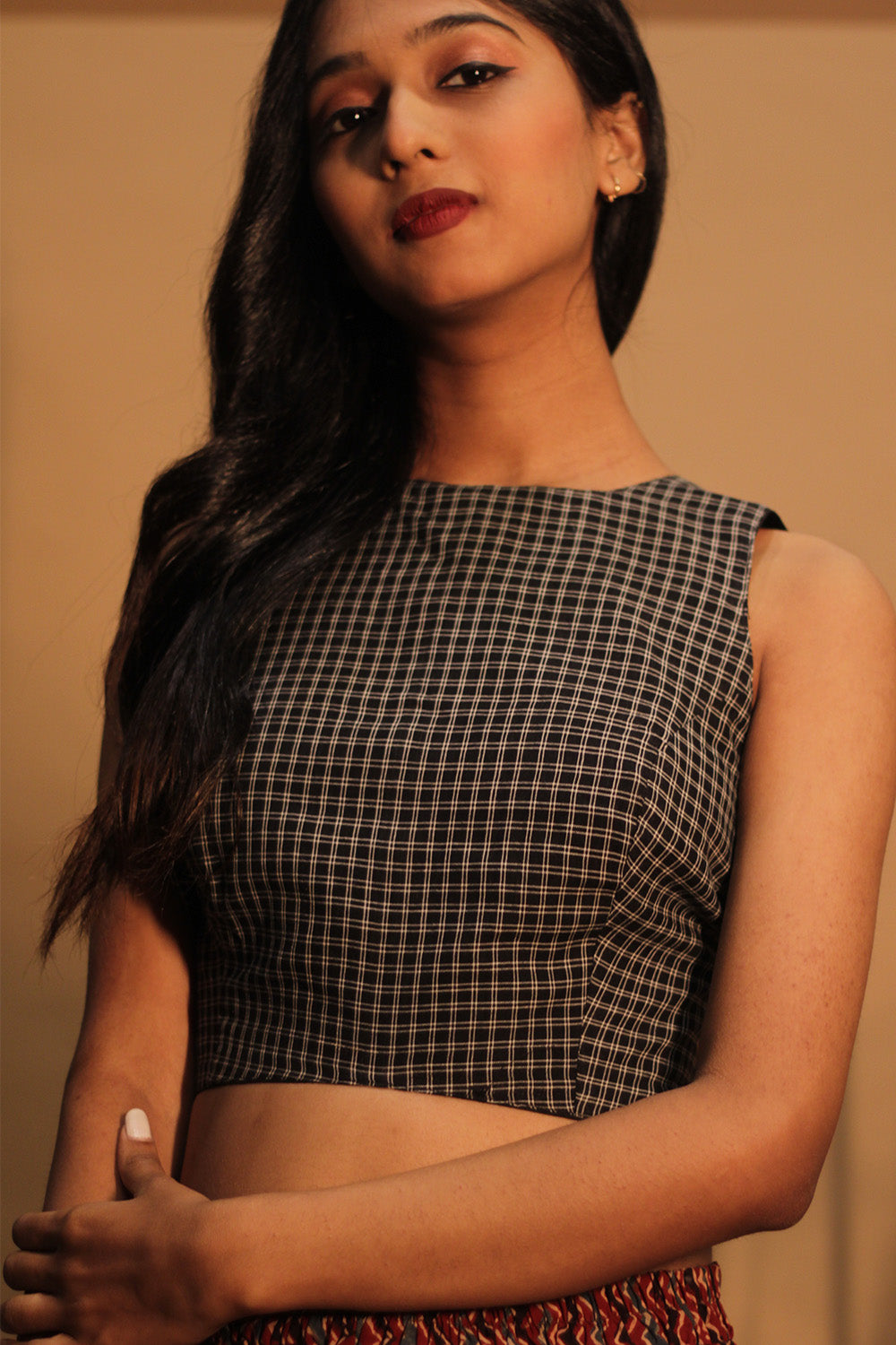 Mastaani | Reversible Blouse | Patteda Anchu Red and Black