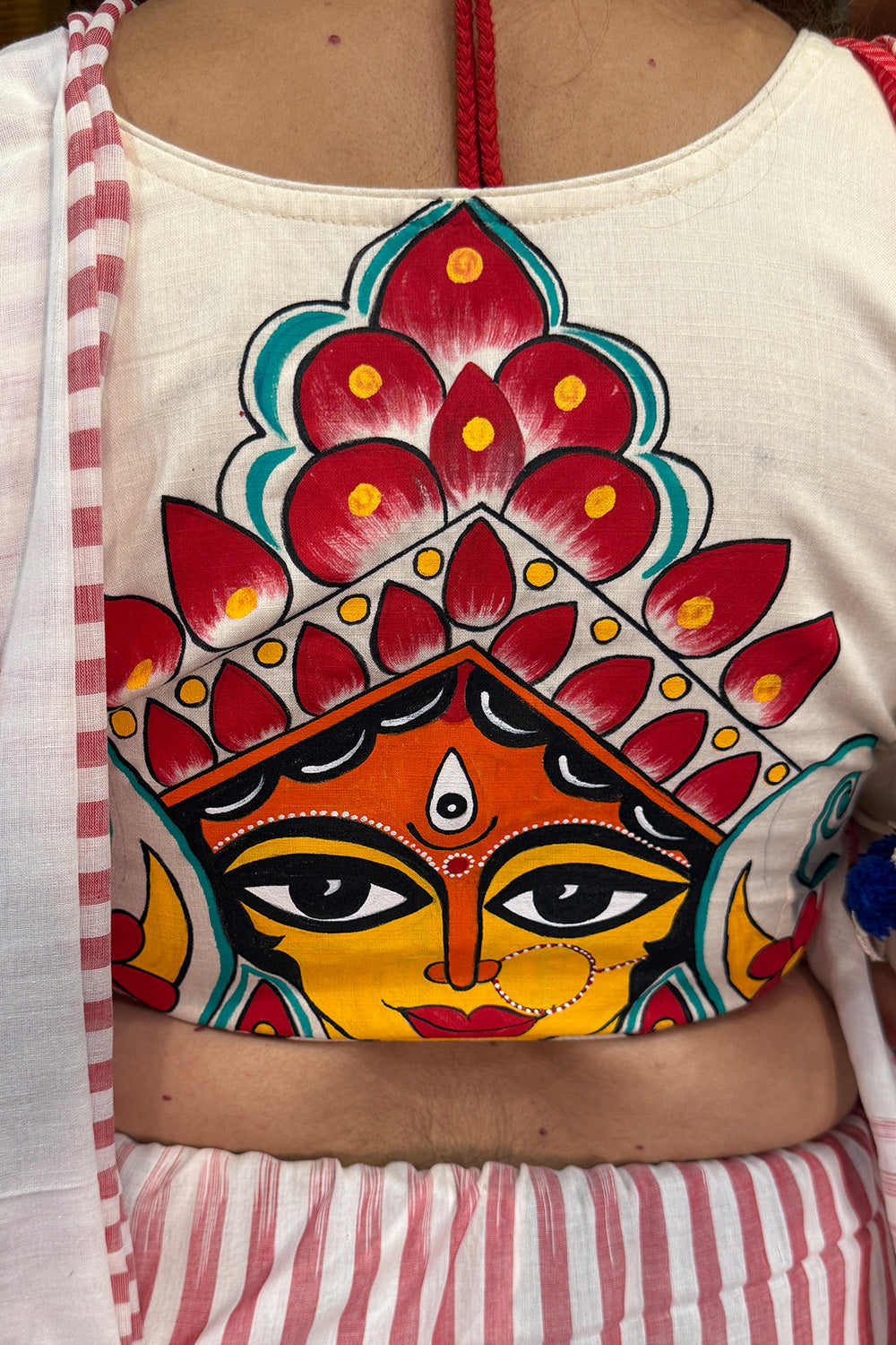 Handpainted Devi Blouse | Ivory