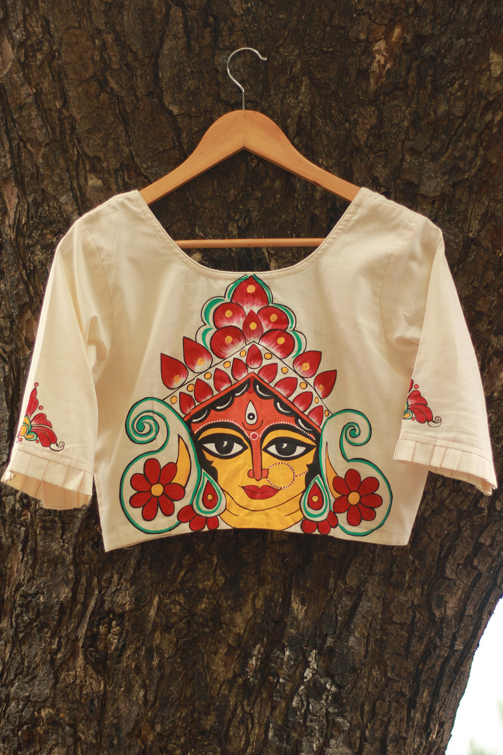 Handpainted Devi Blouse | Ivory