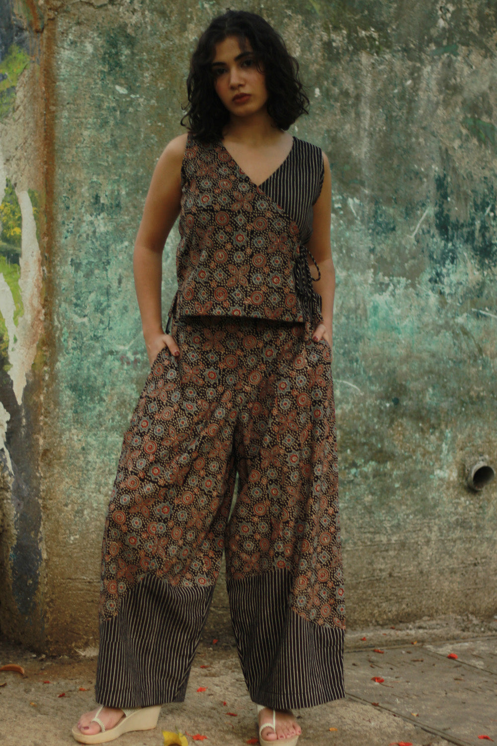 Balloon Pants | Noir Universe Ajrakh