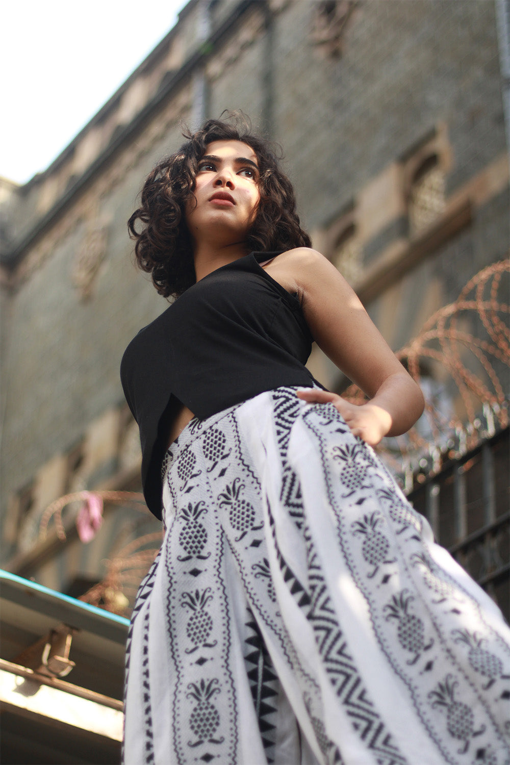 Ananas | Balloon Pants | Cotton White & Black