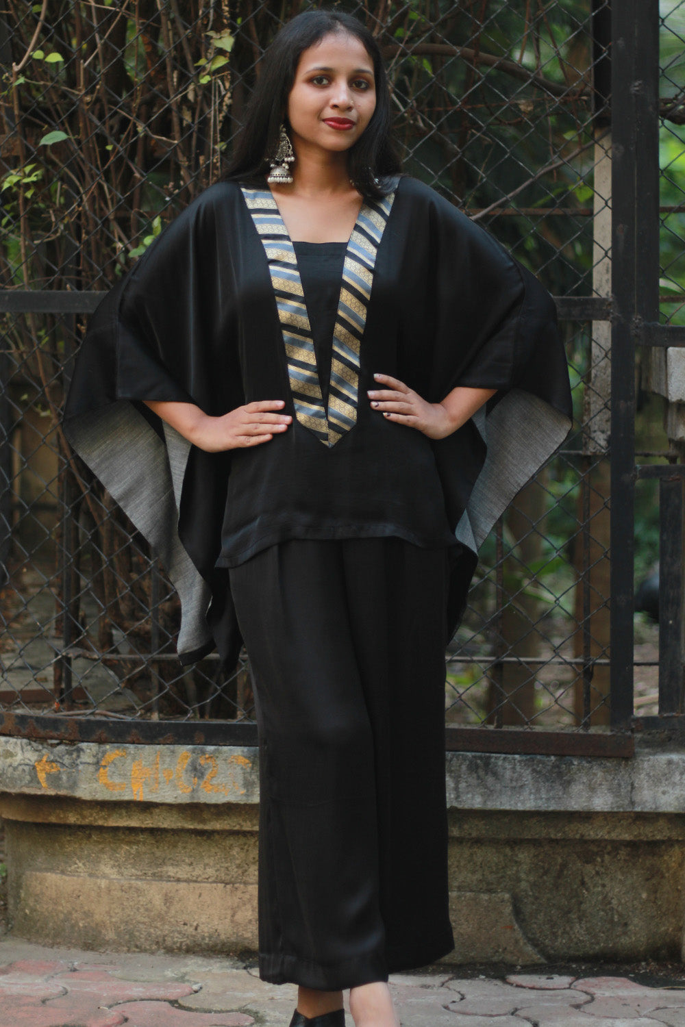 Modal Silk Co-Ord Set | Noir