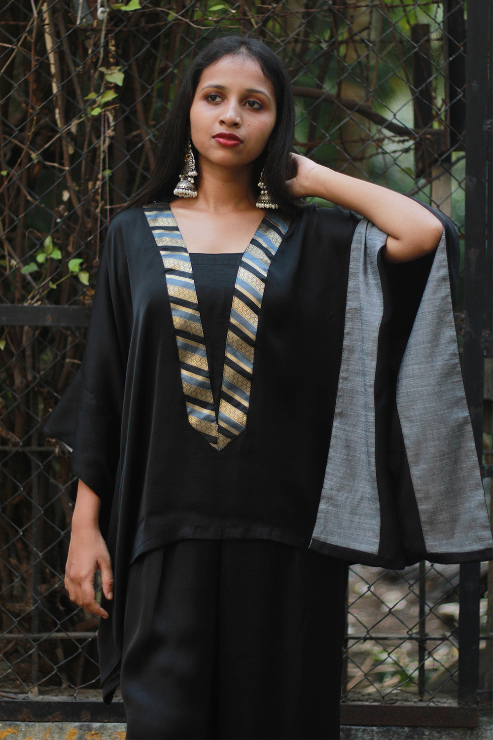 Modal Silk Co-Ord Set | Noir