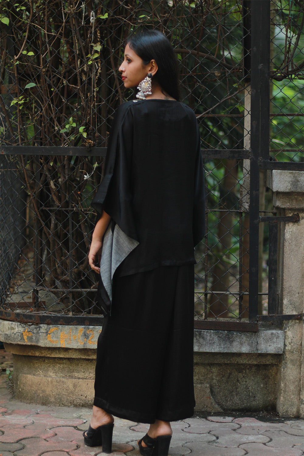 Modal Silk Co-Ord Set | Noir