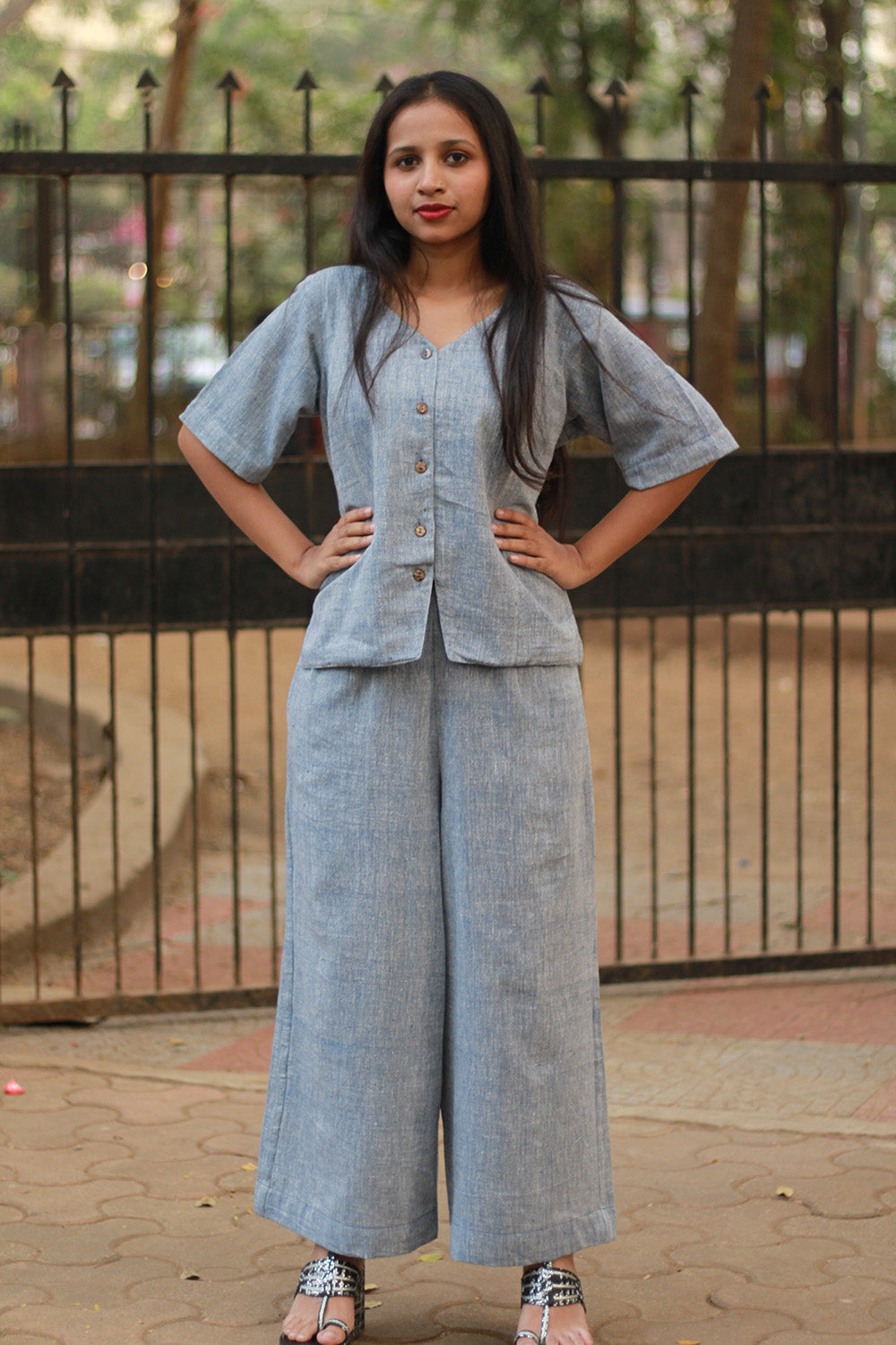 Kala Cotton Co-Ord Set | Slate