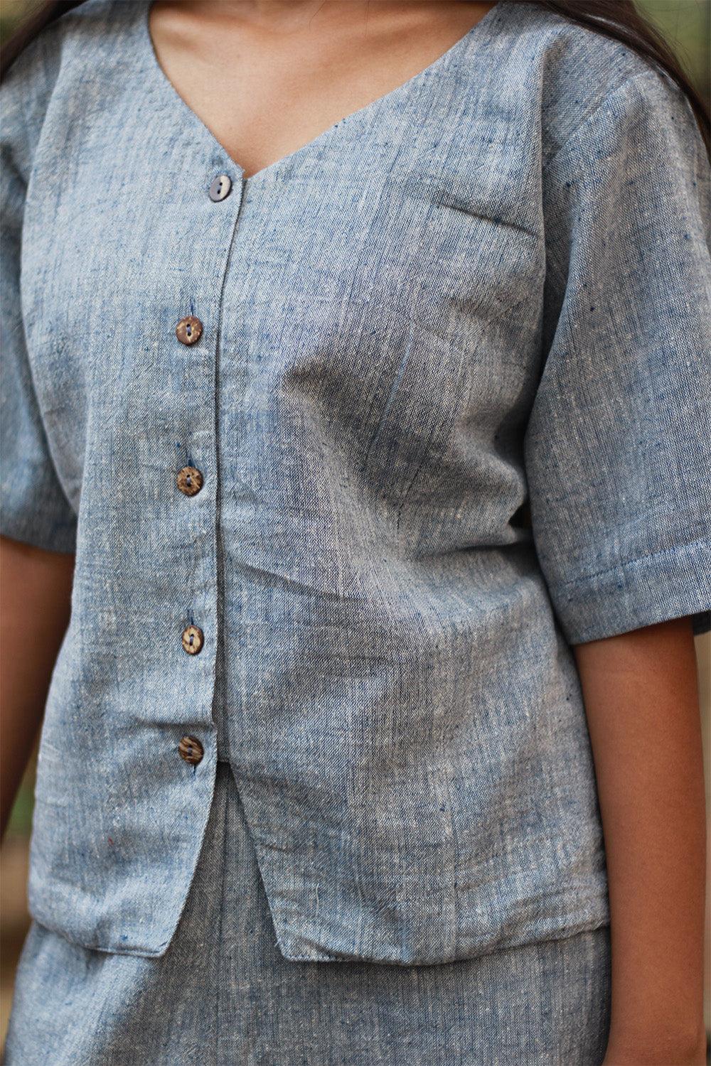 Crop Top | Kala Cotton | Slate