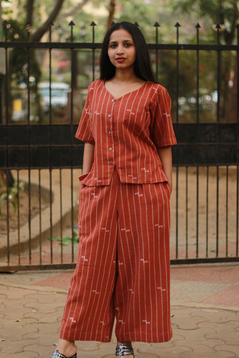 Crop Top | Kala Cotton | Rust