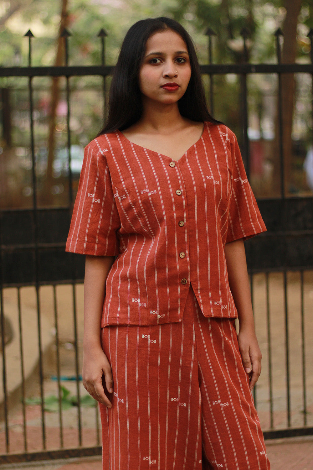 Crop Top | Kala Cotton | Rust