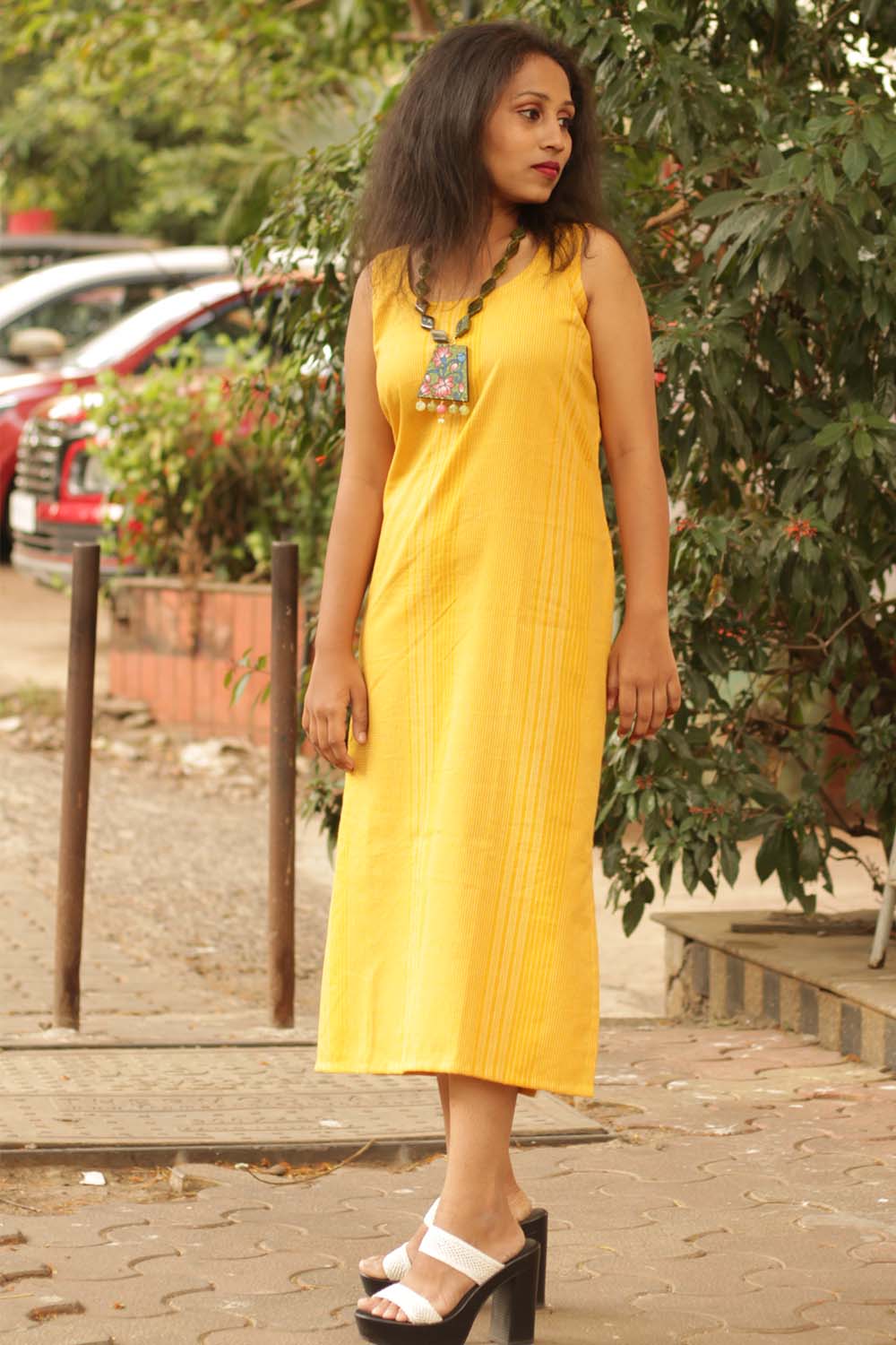 Dress & Overlay Co-Ord Set- Lime Light