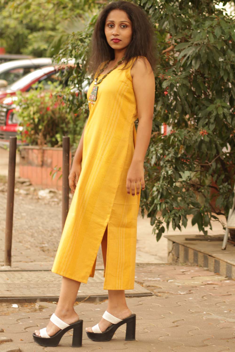 Dress & Overlay Co-Ord Set- Lime Light