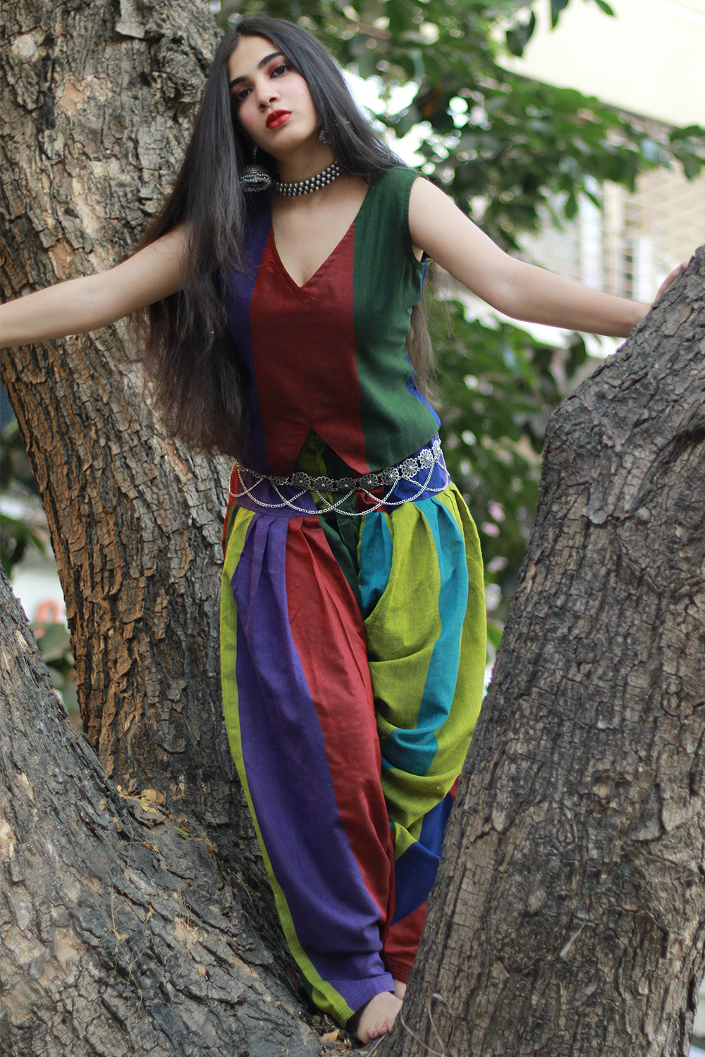 Nakhrebaaz | Patiala Salwar Co-ord Set | Cotton | Multicolor