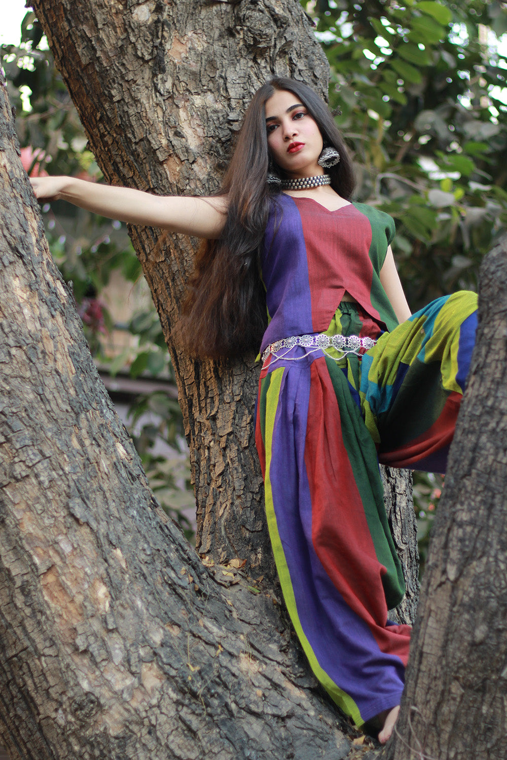 Nakhrebaaz | Patiala Salwar Co-ord Set | Cotton | Multicolor