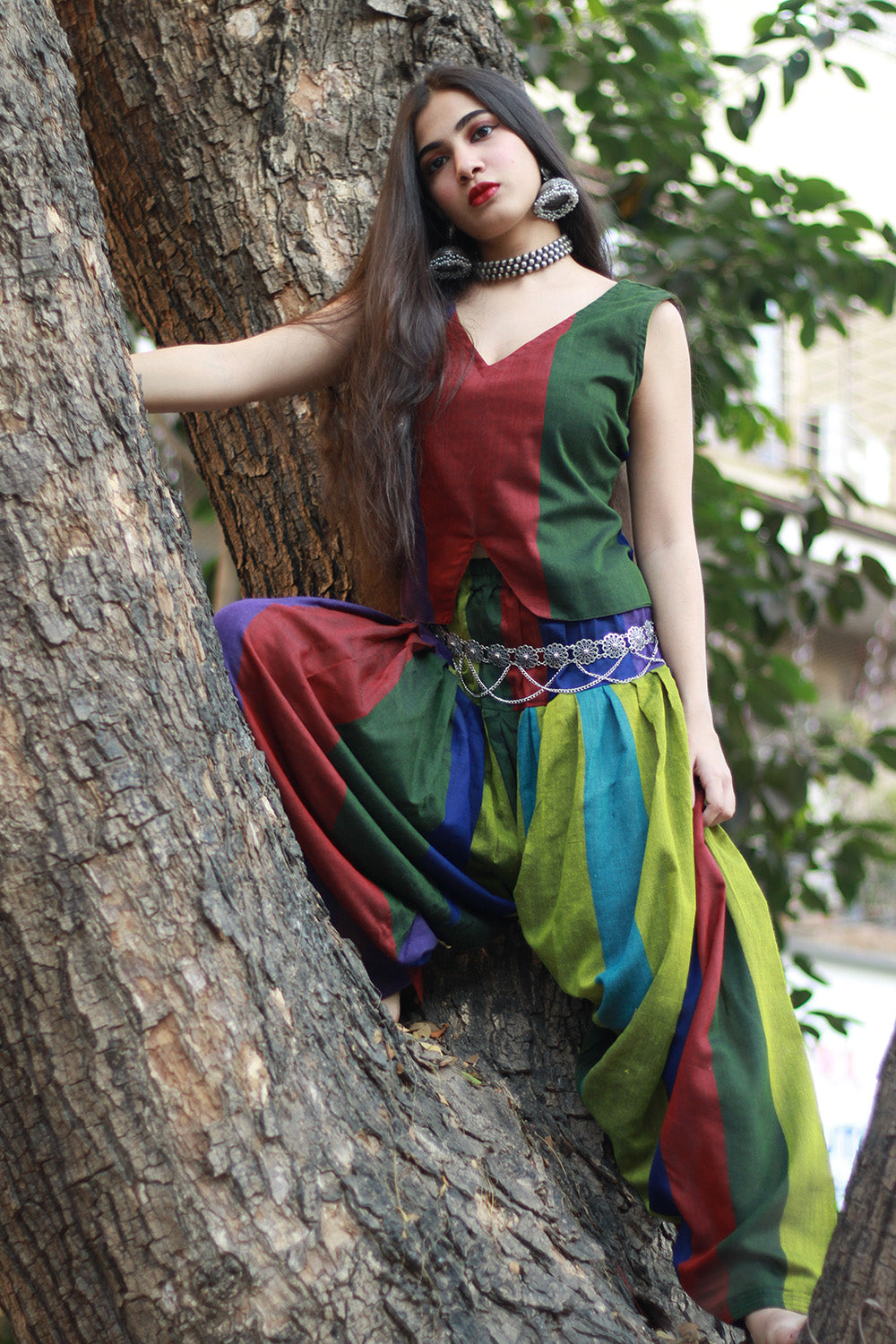 Nakhrebaaz | Patiala Salwar Co-ord Set | Cotton | Multicolor