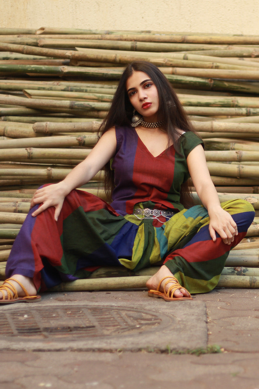 Nakhrebaaz | Patiala Salwar Co-ord Set | Cotton | Multicolor