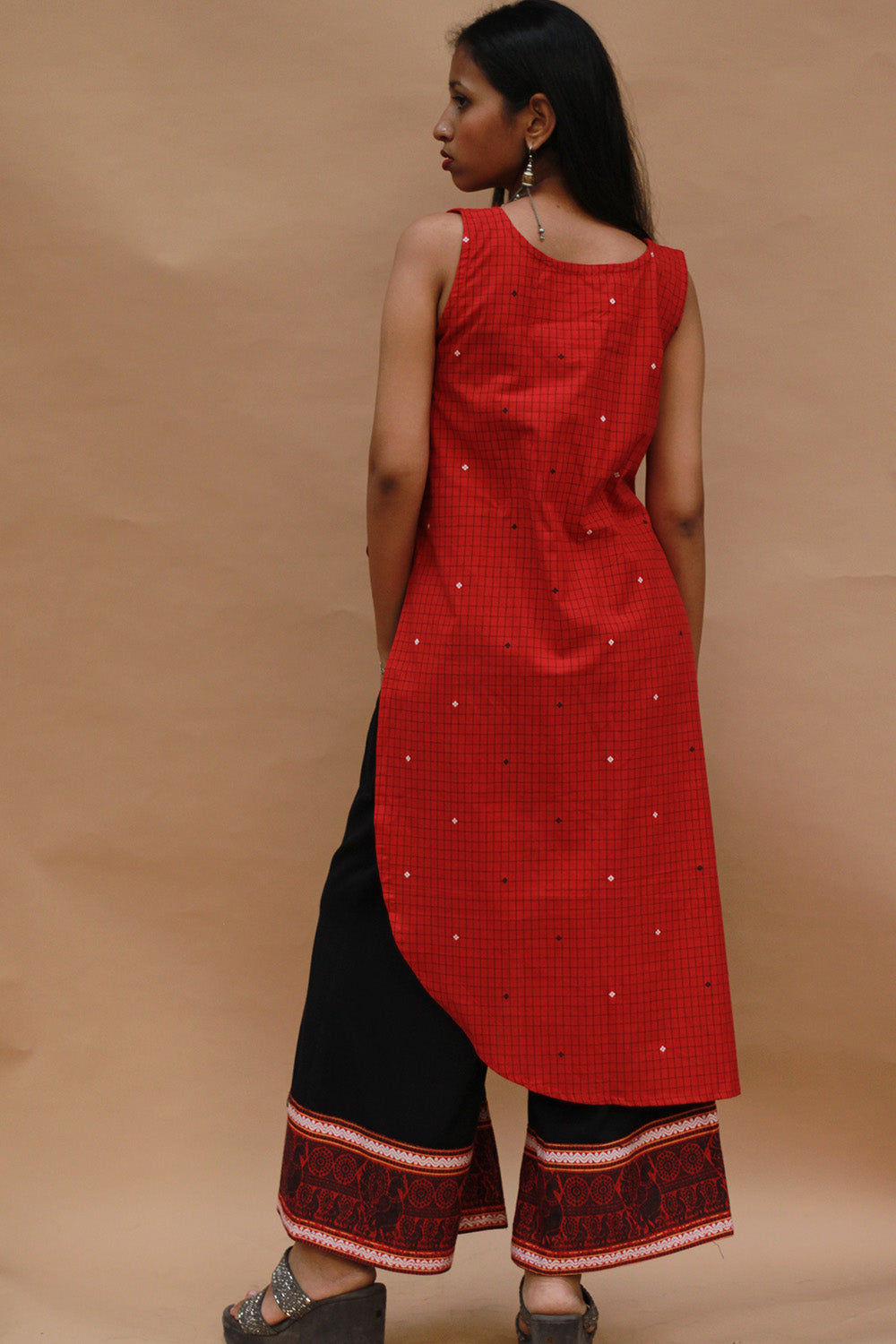 Raaya | Tapered Co-ord Set | Red Black