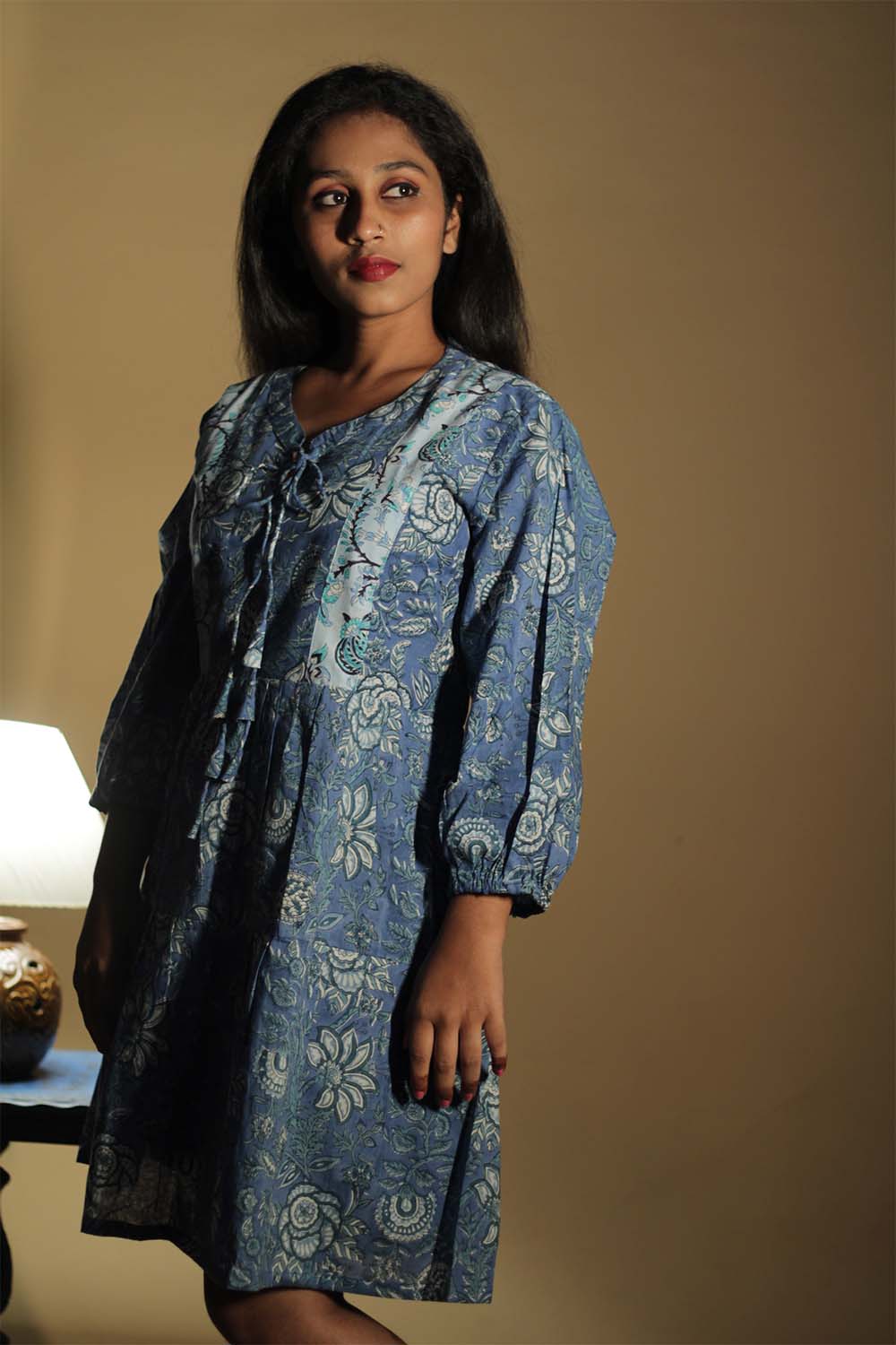 Gypsy | Short Dress | Cobalt Sanganeri