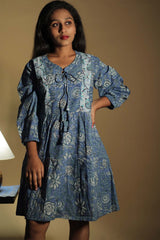 Gypsy | Short Dress | Cobalt Sanganeri
