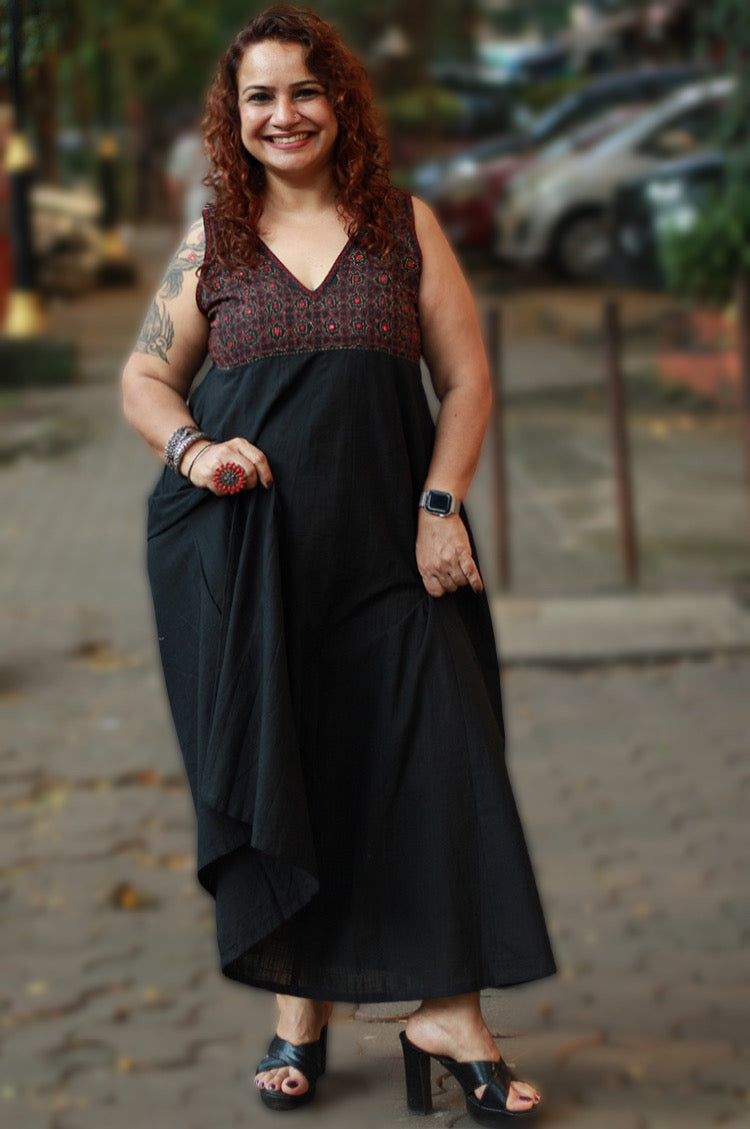 Khwaab | Long Kali Dress | Noir