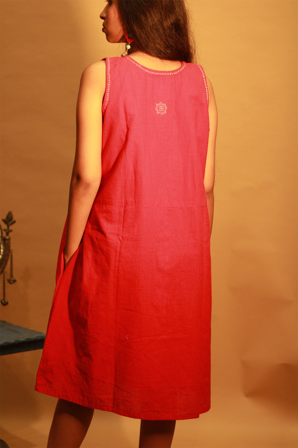 Suhani | Embroidered Dress | Red