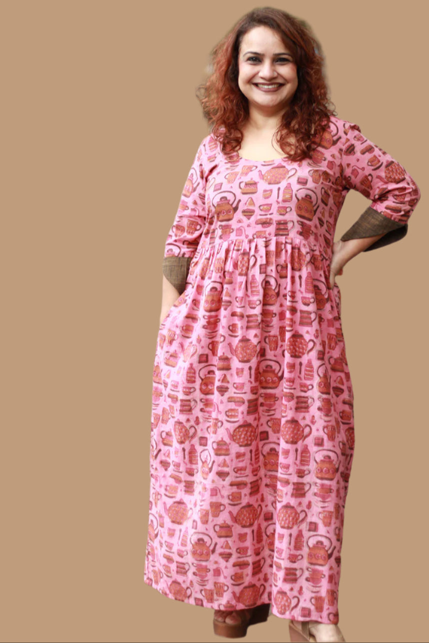 Chai Chaska | Long Dress | Pink