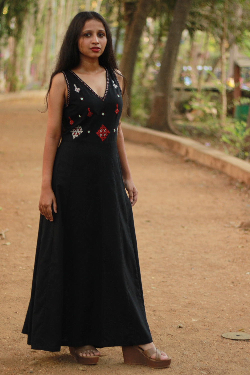 Khwaab | Long Kali Dress | Noir