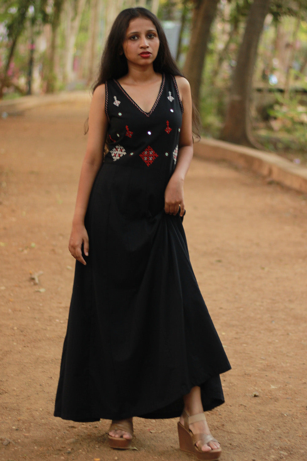 Khwaab | Long Kali Dress | Noir