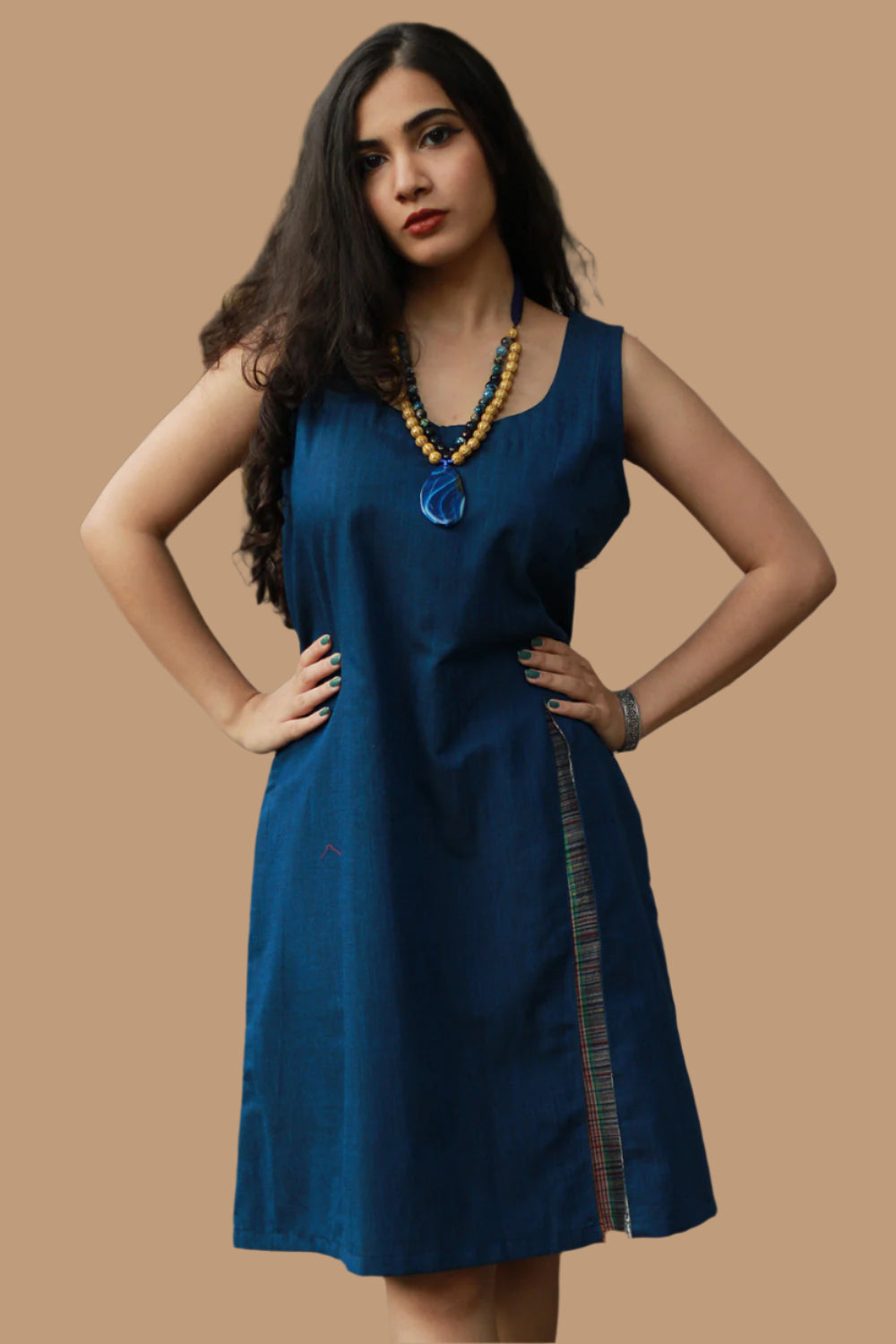 Checkered Cheer | Short Dress | Sapphire Gamcha